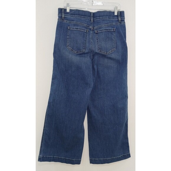 SPANX Pull On   Medium Seamed Front Wide Leg in Vintage Indigo Jeans Sz XL/ P - Picture 2 of 8